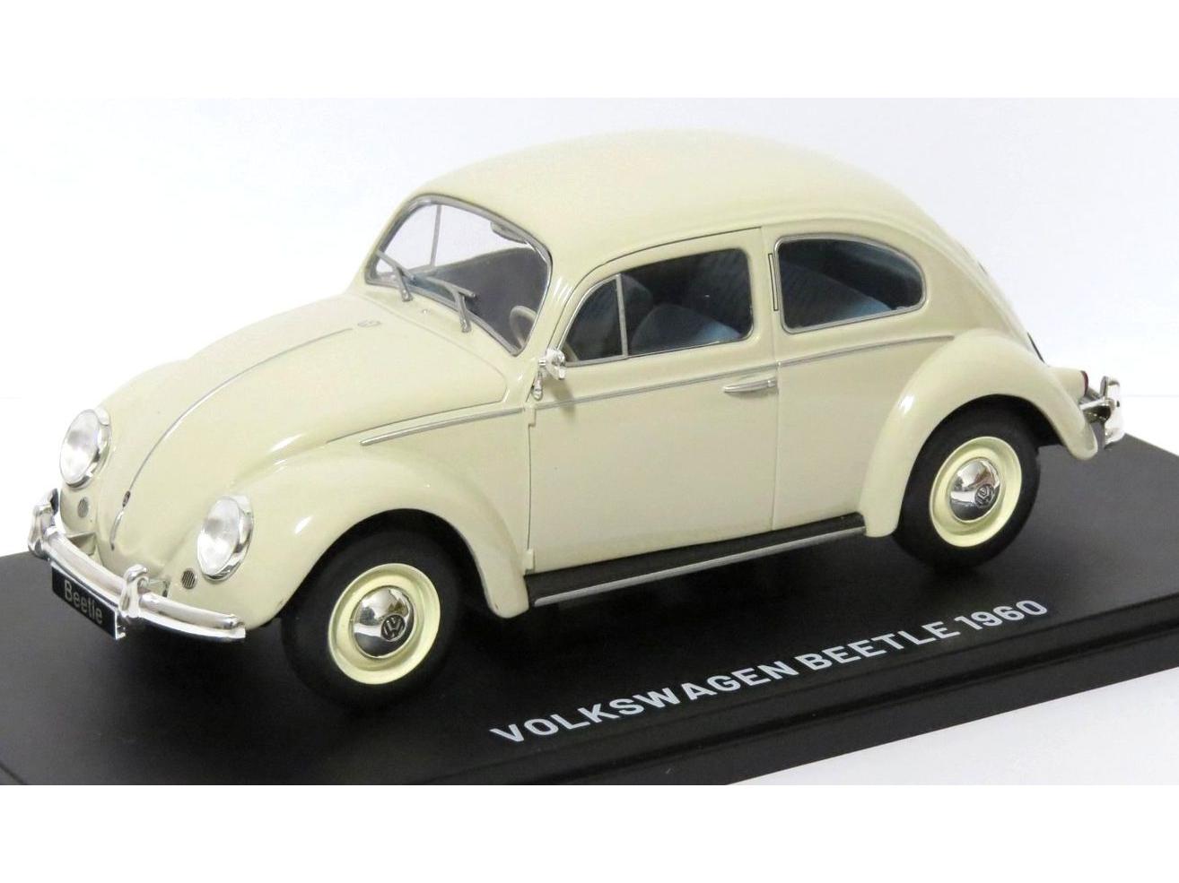 Volkswagen Beetle 1200 1960 Cream 1:24 Scale Unbranded Diecast Model Car-Unbranded-Diecast Model Centre