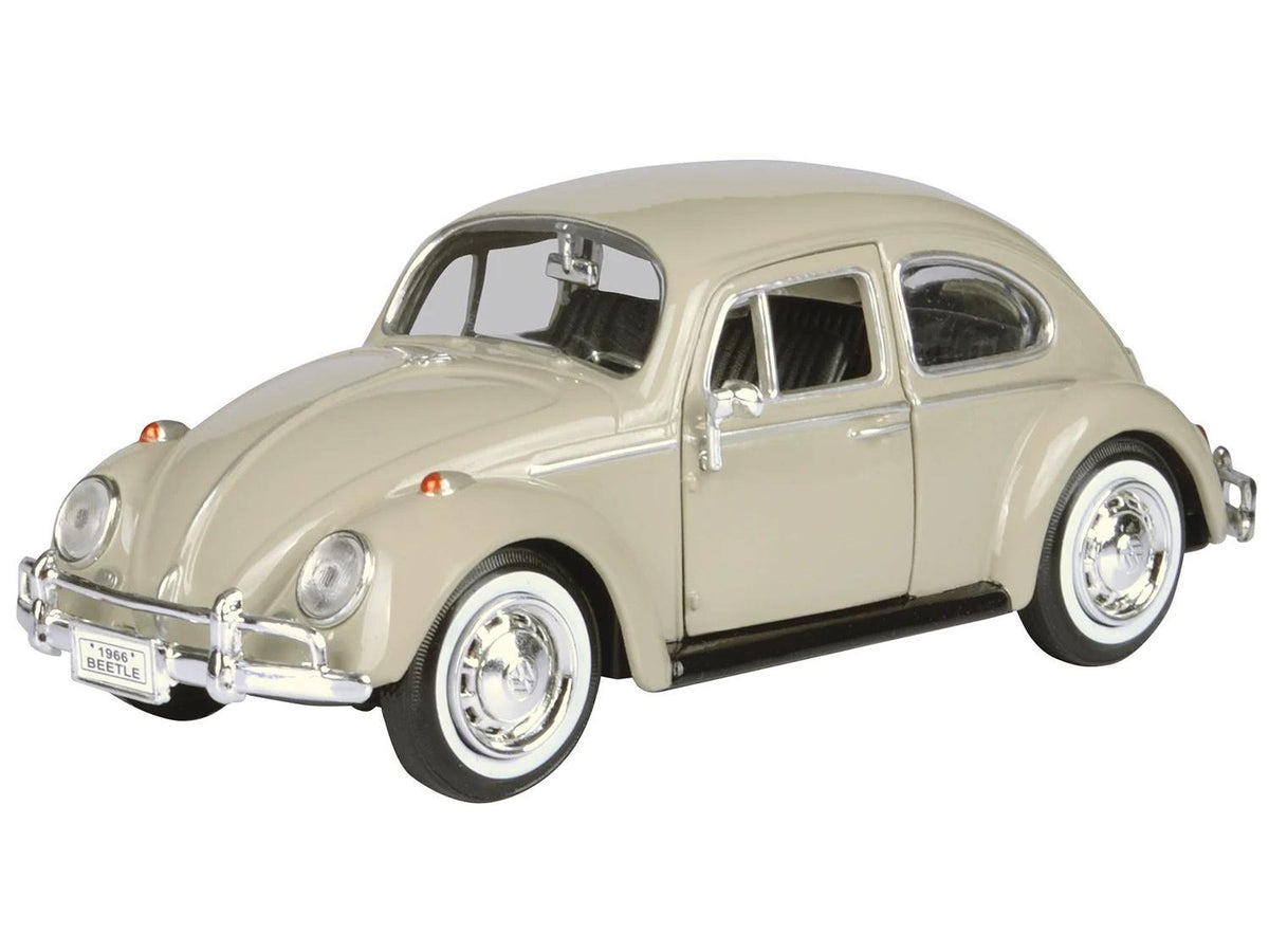 Volkswagen Beetle 1966 - Beige 1:24 Scale Diecast Car – Motormax-Motormax-Diecast Model Centre