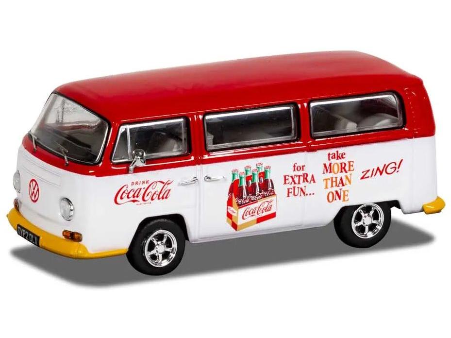 Volkswagen Camper Coca Cola Zing 1:43 Scale Corgi Diecast Model-Corgi-Diecast Model Centre