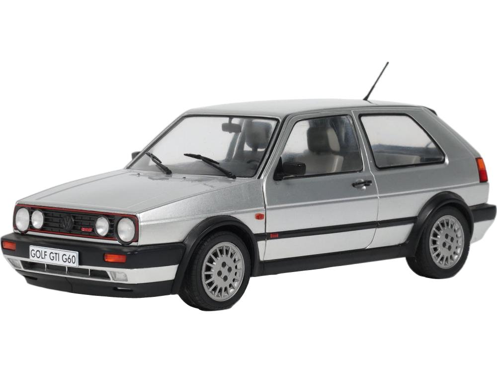 Volkswagen Golf 2 GTi G60 Diamond Silver 1989 1:18 Scale Diecast Car – Solido-Solido-Diecast Model Centre
