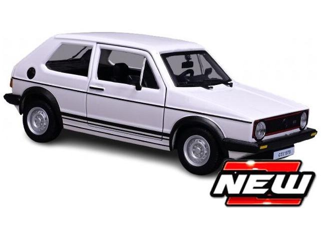 Volkswagen Golf Mk1 1979 White 1:24 Scale Bburago Diecast Model Car-Bburago-Diecast Model Centre