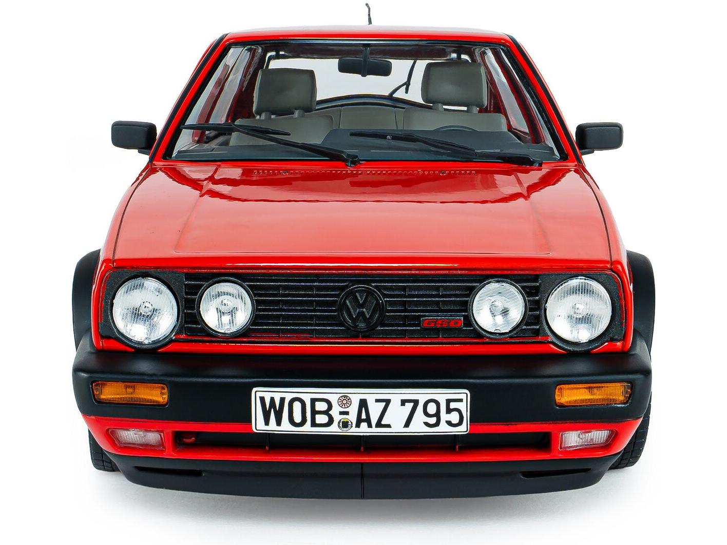 Volkswagen Golf Mk2 GTi G60 Mars Red 1989 1:18 Scale Diecast Model Car – Solido-Solido-Diecast Model Centre