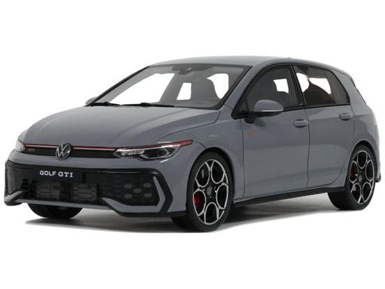 Volkswagen Golf Mk8 GTi 2024 Moonstone Grey 1:18 Scale OttOmobile Resin Model-OttOmobile-Diecast Model Centre