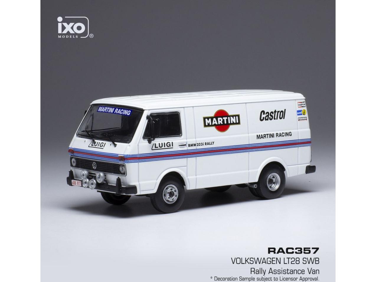 Volkswagen LT28 SWB Martini Racing Rally Assistance Van 1:43 Scale IXO Diecast Model Van-IXO-Diecast Model Centre