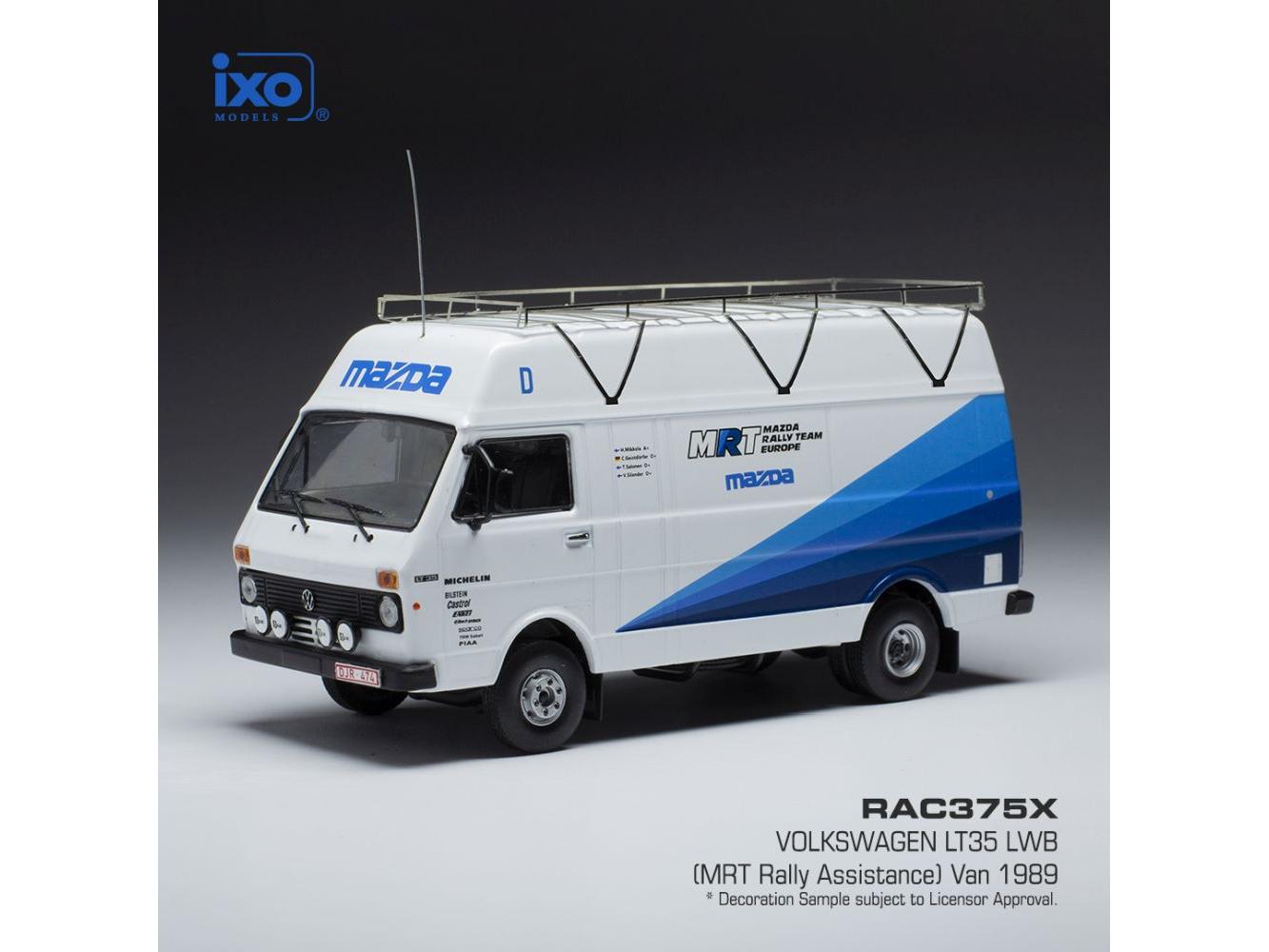 Volkswagen LT35 LWB Mazda Rally Team Europe Mazda 1989 Rally Assistance Van 1:43 Scale IXO Diecast Model Van-IXO-Diecast Model Centre