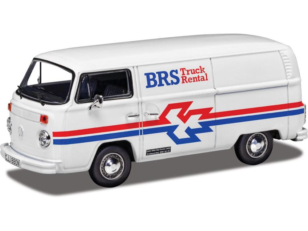 Volkswagen Panel Van Type 2 T2 BRS Truck Rental 1:43 Scale Corgi Vanguards Diecast Model-Corgi-Diecast Model Centre