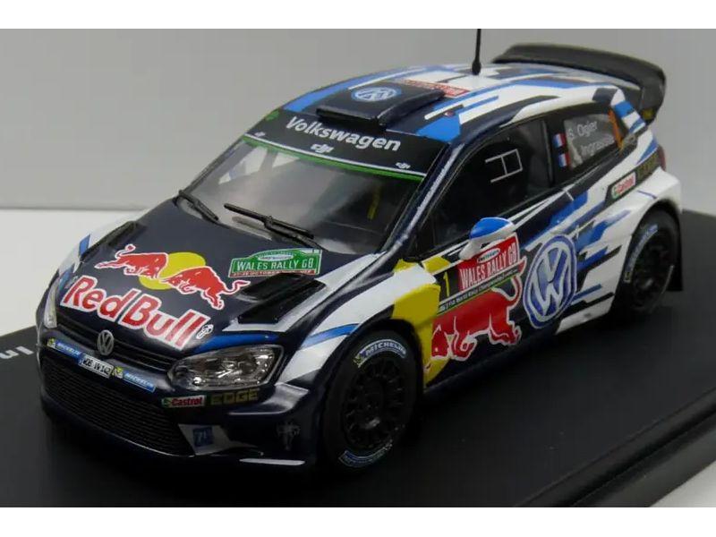 Volkswagen Polo R WRC #1 Ogier Wales Rally 2016 1:43 Scale Diecast Model-Unbranded-Diecast Model Centre