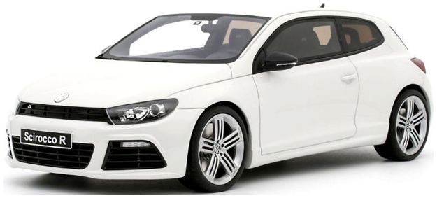 Volkswagen Scirocco 3 R Phase 1 2008 White 1:18 Scale OttOmobile Resin Model-OttOmobile-Diecast Model Centre
