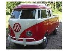 Volkswagen T1 Metallic Red/White 1:43 Scale Diecast Model Pickup – Cararama-Cararama-Diecast Model Centre