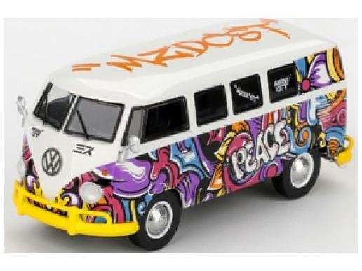 Volkswagen T1 Microbus Mizu Design (RHD) 1:64 Scale MINI GT Diecast Model Bus-MINI GT-Diecast Model Centre