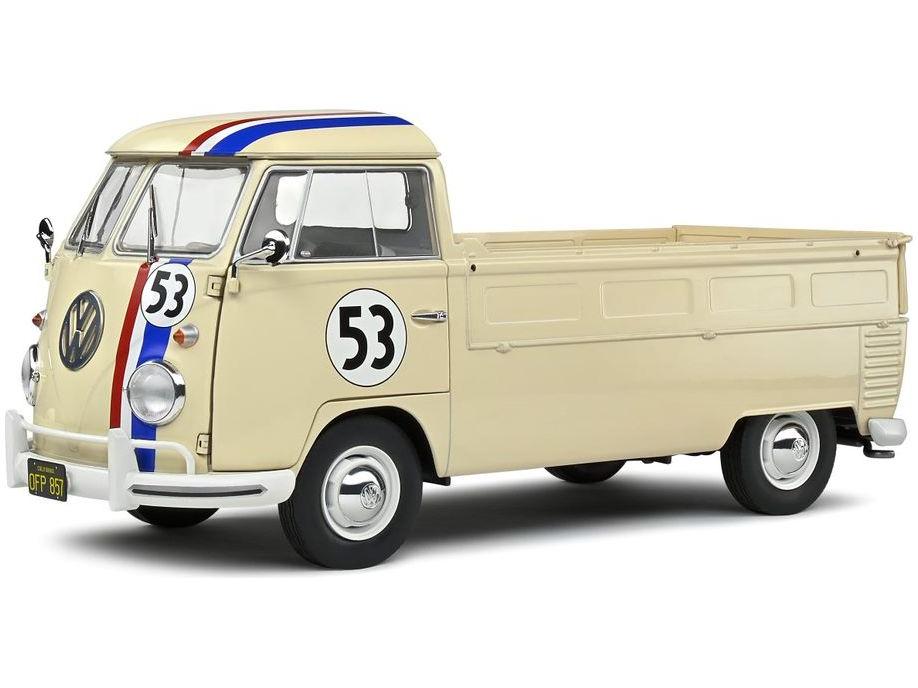 Volkswagen T1 Pick Up Racer 1950 #53 Beige 1:18 Scale Solido Diecast Model-Solido-Diecast Model Centre