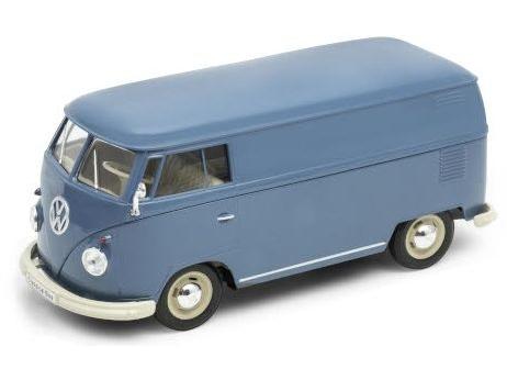 Volkswagen T1 Van 1963 Blue 1:24 Scale Welly Diecast Model-Welly-Diecast Model Centre