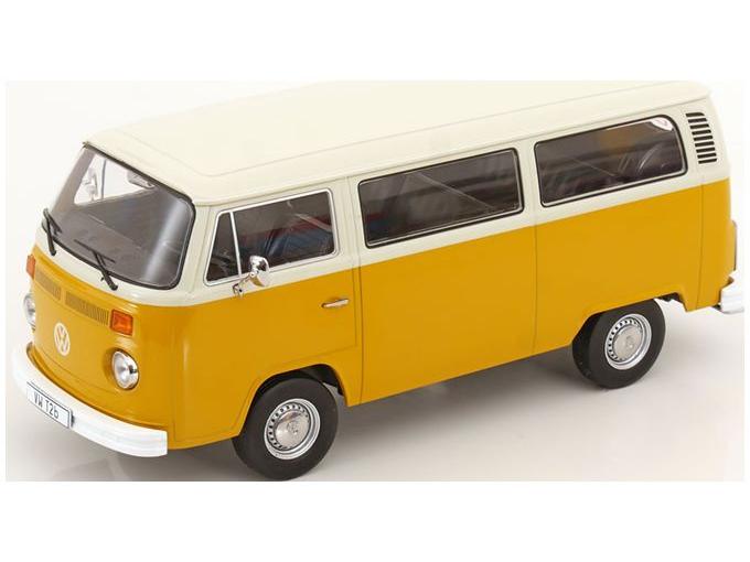 Volkswagen T2b Bus 1972 Yellow/White 1:18 Scale KK Scale Diecast Model Car-KK Scale-Diecast Model Centre
