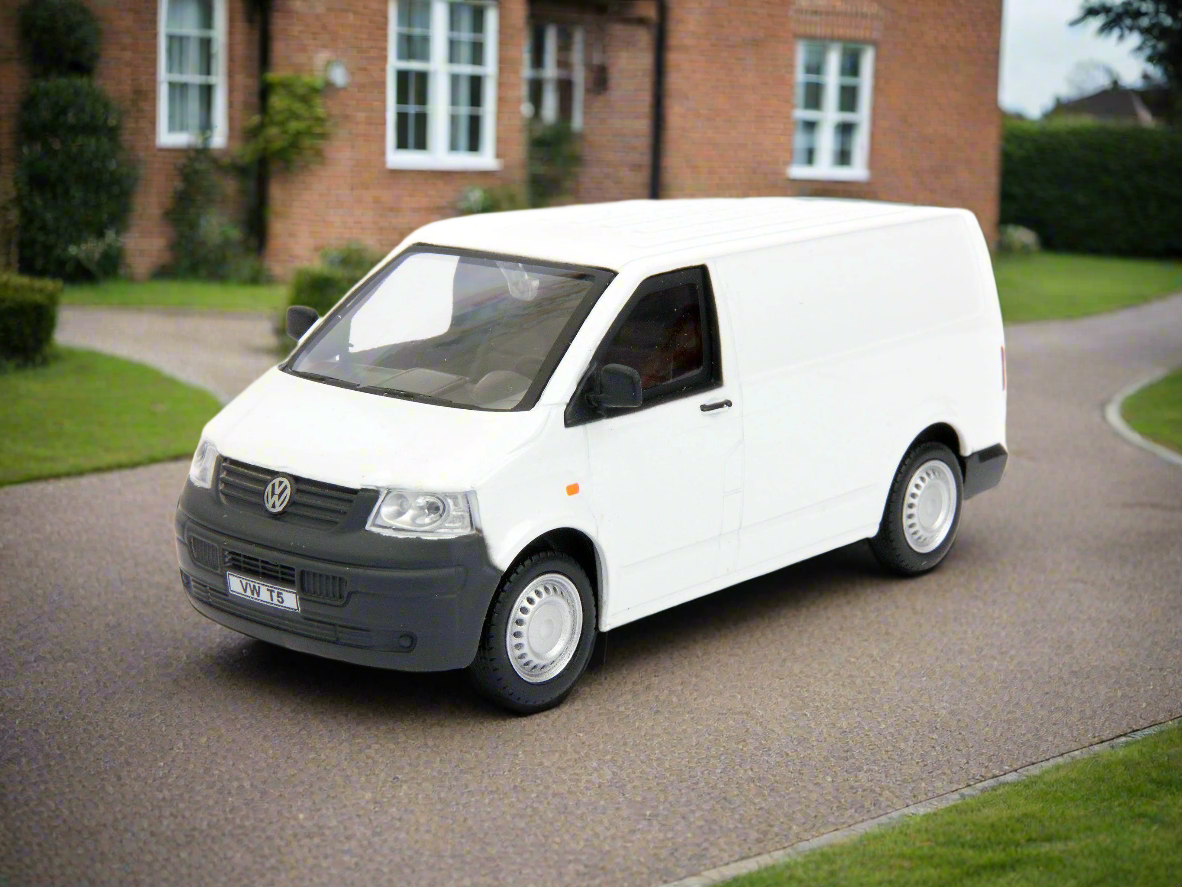Volkswagen T5 2010 white 1:43 Scale Model Van