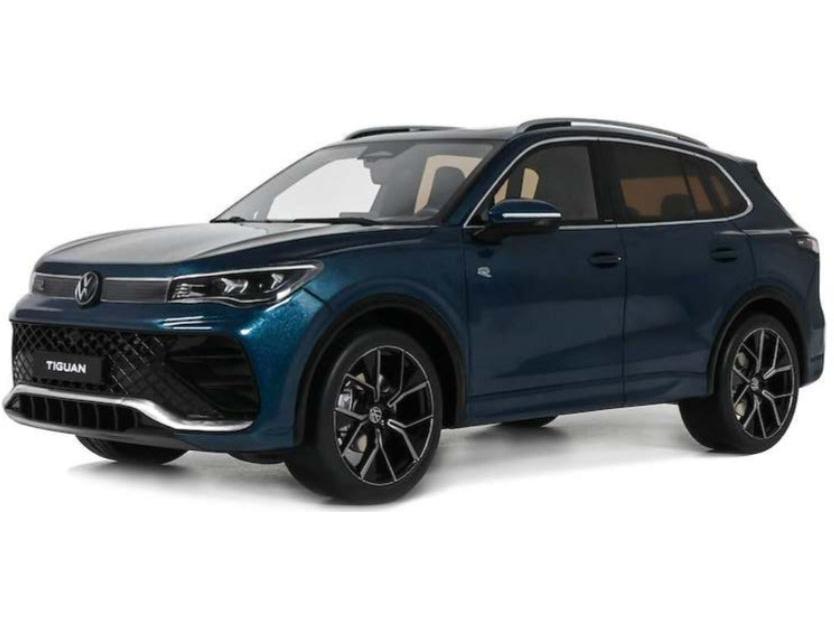 Volkswagen Tiguan E TSi R-Line Nightshade Blue Metallic 2024 1:18 Scale Resin Car – OttOmobile Samurai Collection-OttOmobile-Diecast Model Centre