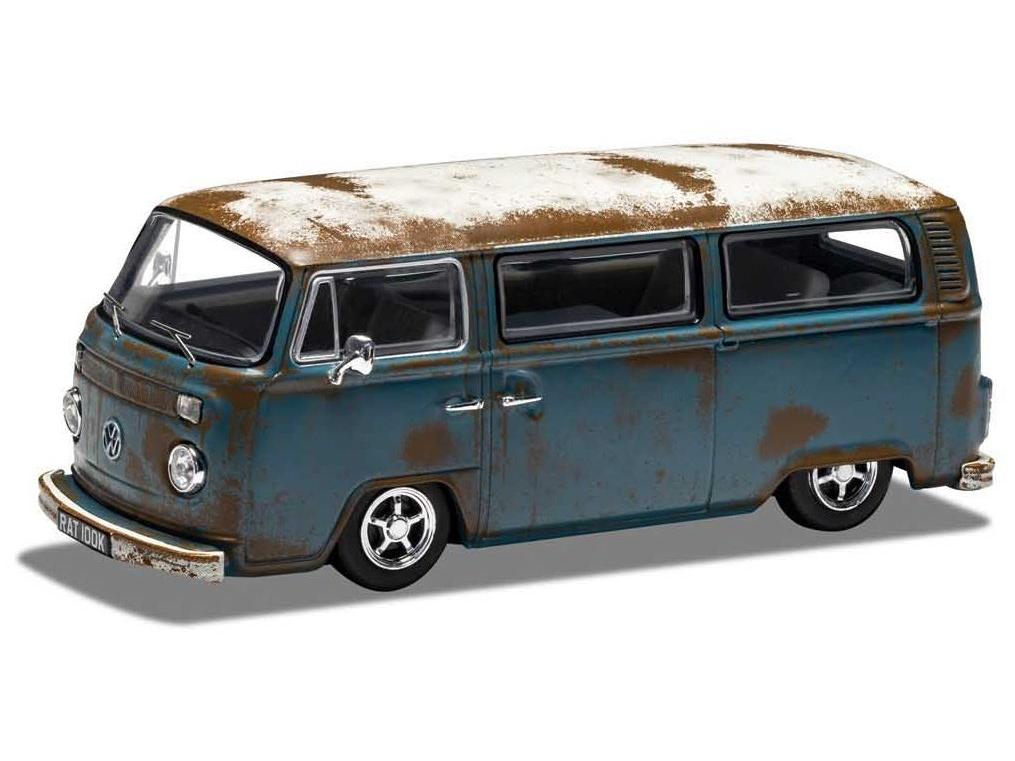Volkswagen Type 2 Camper Bay-Rat 1:43 Scale Corgi Vanguards Diecast Model-Corgi-Diecast Model Centre
