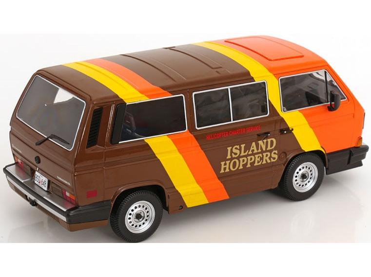 Volkswagen Vanagon GL T3 'Island Hoppers' TV-Series Magnum P.I. Brown/Orange/Yellow 1:18 Scale Diecast Car – KK Scale-KK Scale-Diecast Model Centre