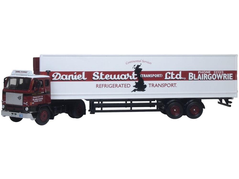 Volvo F88 Short Fridge Trailer Daniel Stewart 1:76 Scale Oxford Diecast Model Truck-Oxford Diecast-Diecast Model Centre