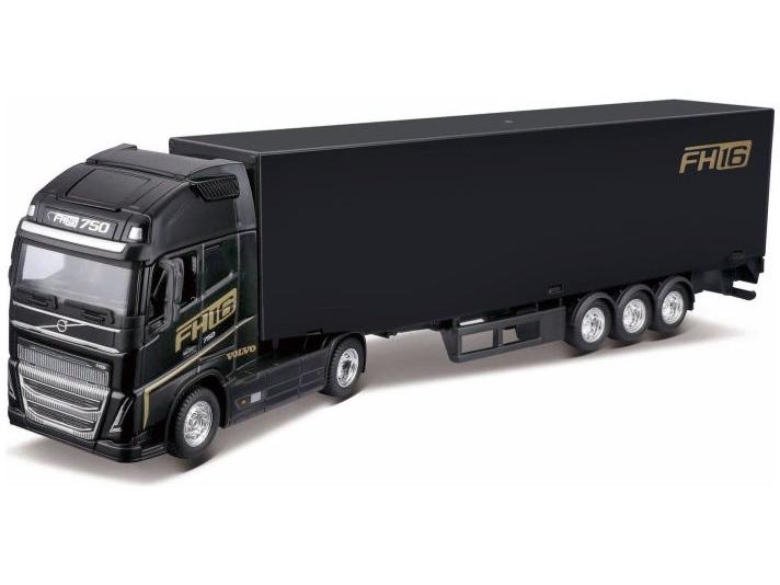 Volvo FH16 Globetrotter 750 XXL LBWK Haulers w/Trailer 1:43 Scale Bburago Diecast Model Truck-Bburago-Diecast Model Centre