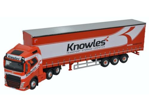 Volvo FH4 (G) Curtainside Knowles 1:76 Scale Diecast Model Truck – Oxford Diecast-Oxford Diecast-Diecast Model Centre