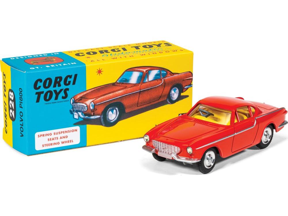 Volvo P1800 Red 1:46 Scale Corgi Diecast Model-Corgi-Diecast Model Centre