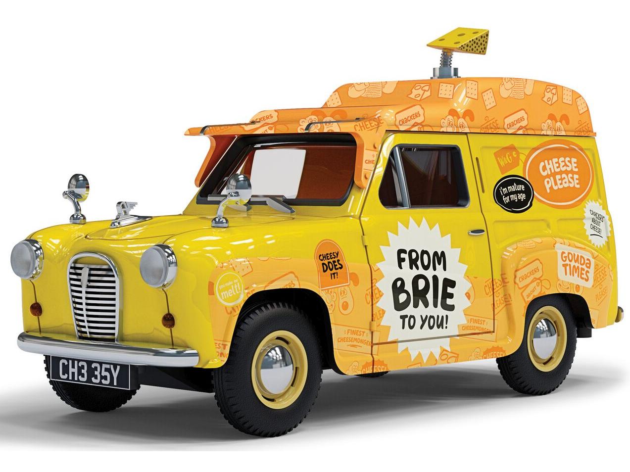 Wallace and Gromit Austin A35 Van Cheese Please! Delivery Van 1:43 Scale Corgi Diecast Model-Corgi-Diecast Model Centre