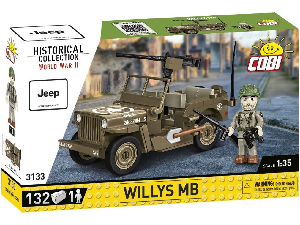 Willys MB 132 KL. WWII Cobi Brick Build Kit-Cobi-Diecast Model Centre