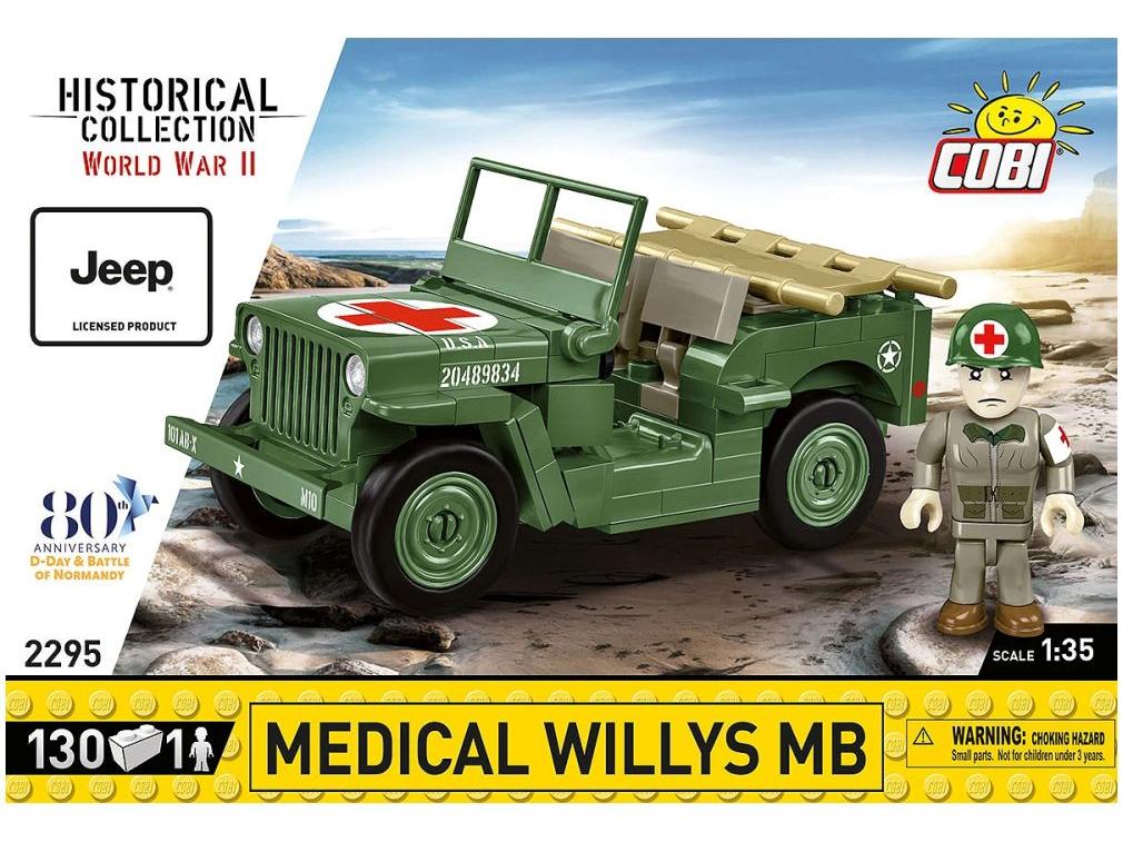 Willys MB Medical WWII (130 pcs) Cobi Brick Build Kit-Cobi-Diecast Model Centre