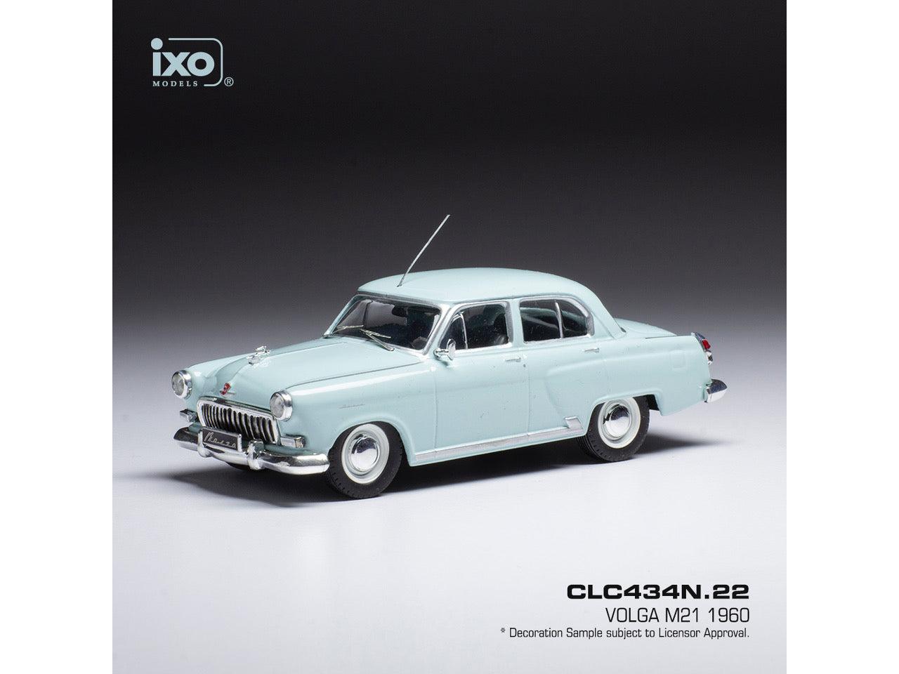 Wolga M21 Blue 1960 1:43 Scale IXO Diecast Model Car-IXO-Diecast Model Centre