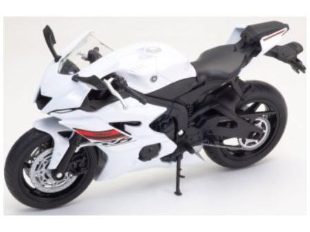 Yamaha YZF-R6 White 1:12 Scale Welly Diecast Model Motorcycle-Welly-Diecast Model Centre