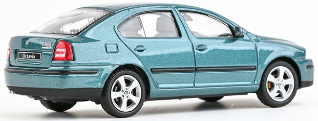 Skoda Octavia II Combi (2004) Deep Sea Blue Metallic 1:43 Scale Diecast Car – Abrex
