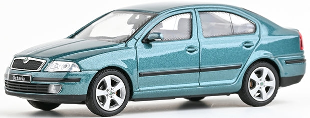 Skoda Octavia II Combi (2004) Deep Sea Blue Metallic 1:43 Scale Diecast Car – Abrex