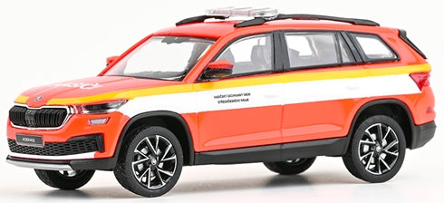 Skoda Kodiaq FL 2021 Fire Brigade of Central Bohemian Region 1:43 Scale Diecast Car – Abrex
