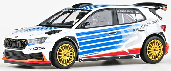 Skoda Fabia IV RS Rally2 2022 Skoda Motorsport Design 2025 130RS MC 1:43 Scale Diecast Car – Abrex