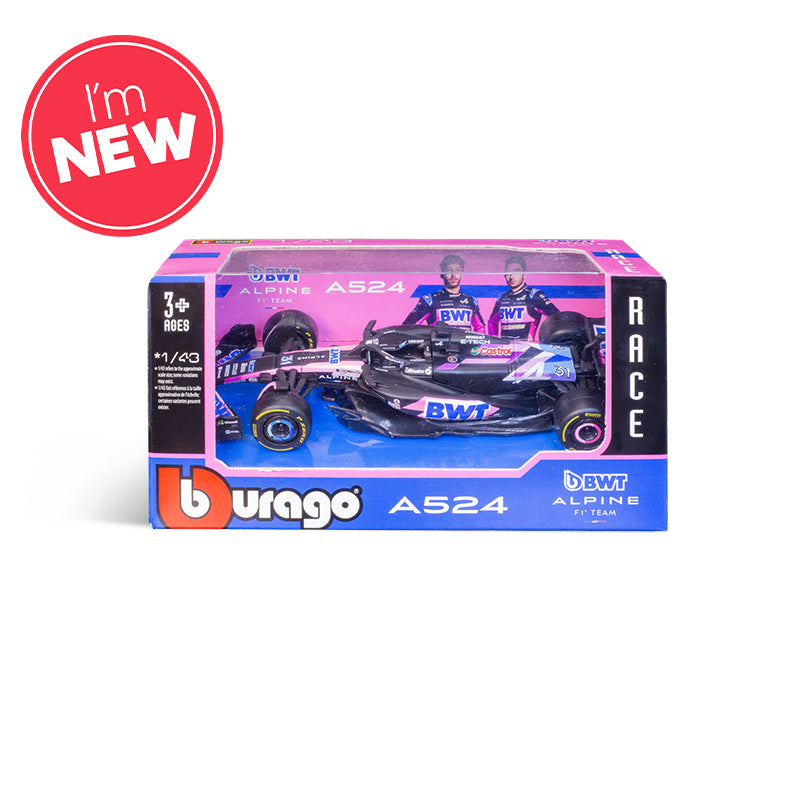 BWT Alpine F1 Team A524 #31 F1 2024 Esteban Ocon 1:43 Scale Bburago Diecast Model