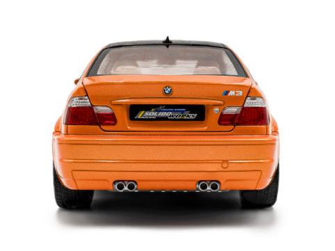 BMW E46 M3 Coupe Solido Works Orange 2000 1:18 Scale Solido Diecast Model Car