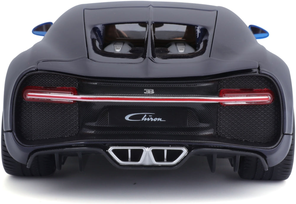 Bugatti Chiron Blue/Black 1:18 Scale Diecast Car – Bburago