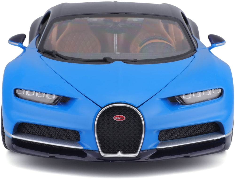 Bugatti Chiron Blue/Black 1:18 Scale Diecast Car – Bburago