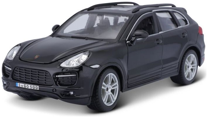 Porsche Cayenne Turbo Black 1:24 Scale Bburago Diecast Model Car
