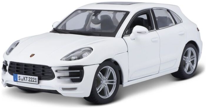 Porsche Macan 2015 White 1:24 Scale Bburago Diecast Model Car