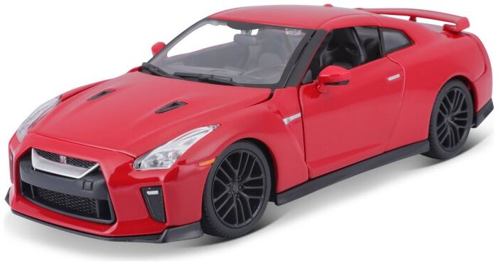 Nissan GT-R 2017 Red 1:24 Scale Bburago Diecast Model Car