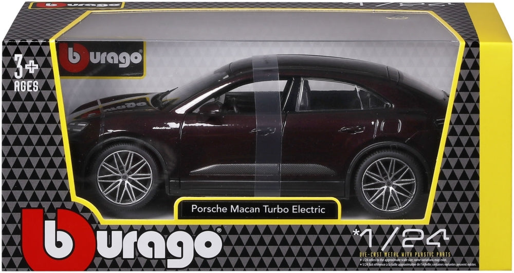 Porsche Macan 4 Electric 2024 Metallic Copper 1:24 Scale Diecast Car – Bburago