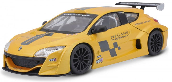 Renault Megane Trophy Yellow 1:24 Scale Diecast Car – Bburago