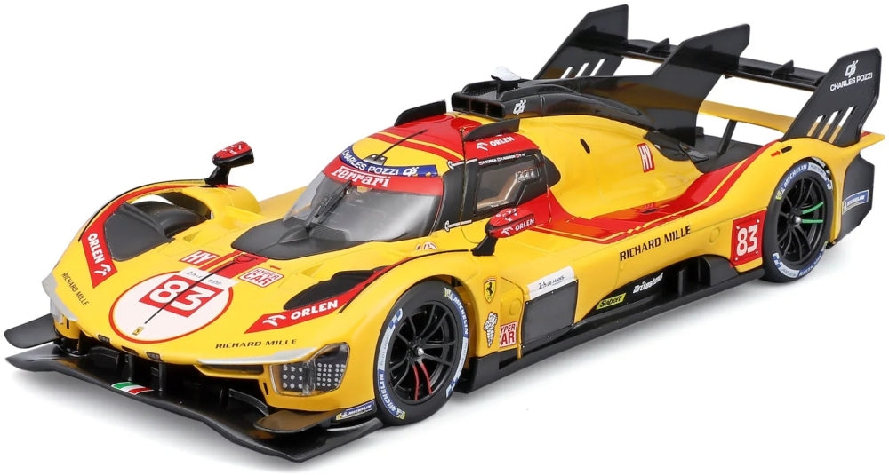 Ferrari Racing 499P AF Corse #83 Le Mans Hypercar 2025 1:24 Scale Diecast Car – Bburago