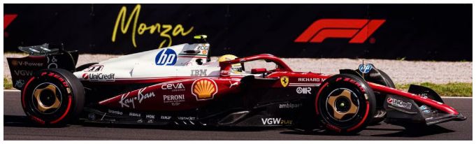 Ferrari F1 SF-25 HP 'Niki Lauda 50th Anniversary' #44 F1 Monza GP 2025 Lewis Hamilton 1:43 Scale Diecast Car – Bburago-Bburago-Diecast Model Centre