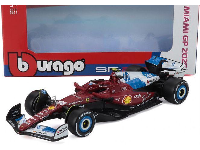 Ferrari F1 SF-25 Team Scuderia Ferrari #44 Miami GP 2025 Lewis Hamilton 1:43 Scale Bburago Diecast Model Car