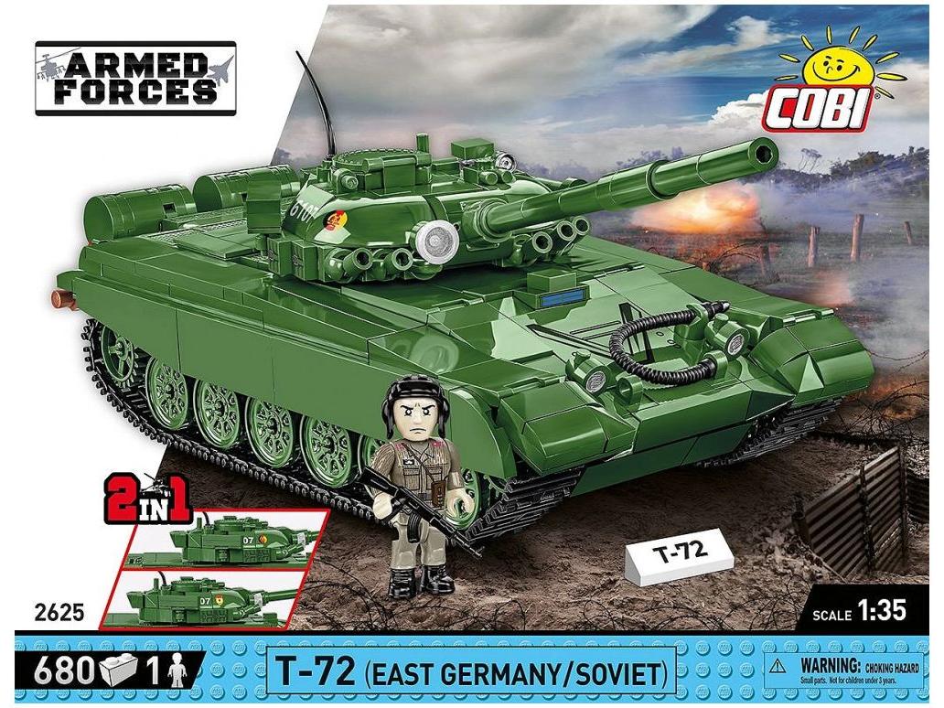 T-72 M1 RDA et Forces armées russes (678 pcs) Maquette Cobi Brick