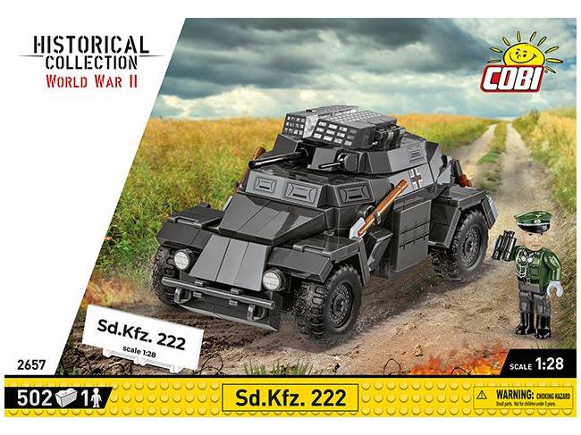 SD.KFZ.222 Seconde Guerre Mondiale (502 pcs) Kit de construction Cobi