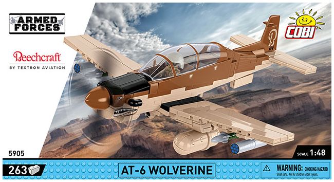 AT-6 Wolverine Beechcraft 262 Armed Forces Cobi Brick Build Kit