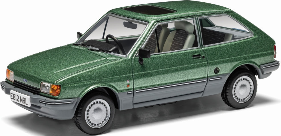 Ford Fiesta Mk2 1.4 Ghia Willow Green 1:43 Scale Diecast Model Car – Corgi